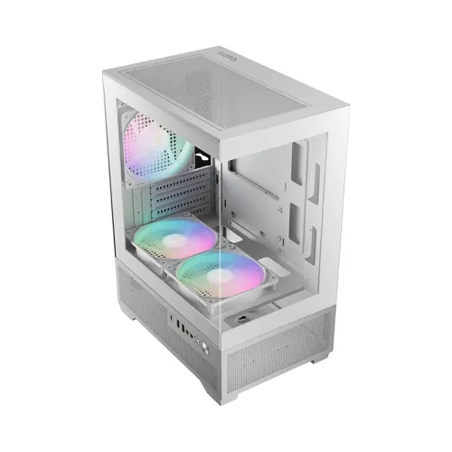 CASE GAMDIAS AURA GC9M ELITE ARGB WHITE – MICRO TOWER | 3 FAN ARGB | VGA 280MM